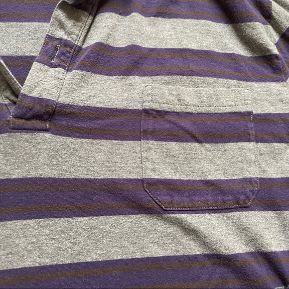 Striped Stile Benetton Collared Long Sleeved Shirt - Picture 2 of 3